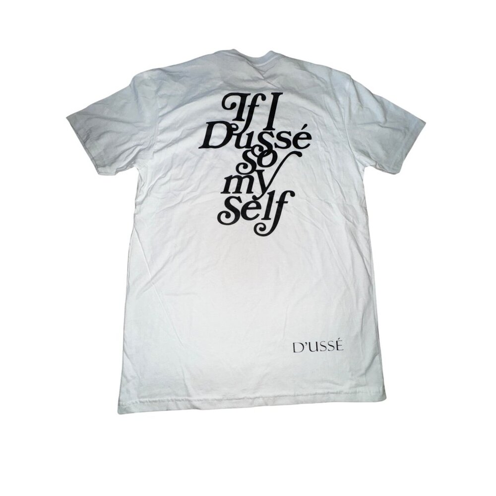 DUssé Graphic White T-Shirt‎ By Next Level Apparel Medium Stretch Jay Z